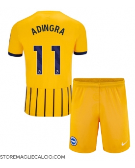 Brighton Simon Adingra #11 Maglia Gara Trasferta Repliche 2024-25 Bambino Maniche Corte